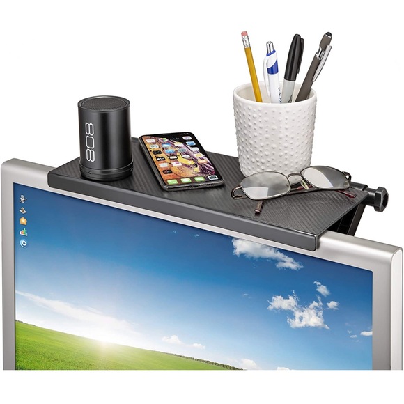 Screen Caddy, TV Shelf, Mountable Monitor/TV/Screen Top Shelf. Organizer. NWT. - Picture 1 of 6